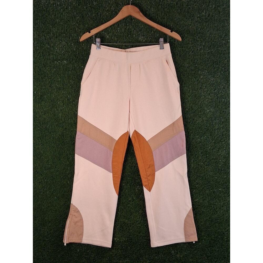 FP Movement Free People Flurry Pants Small Bleached Ballet Patchwork Flare